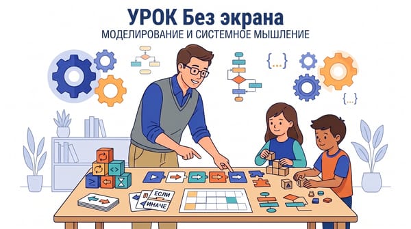 Методика кинестетического и алгоритмического моделирования «Без экрана» (Unplugged Learning) для развития системного мышления.